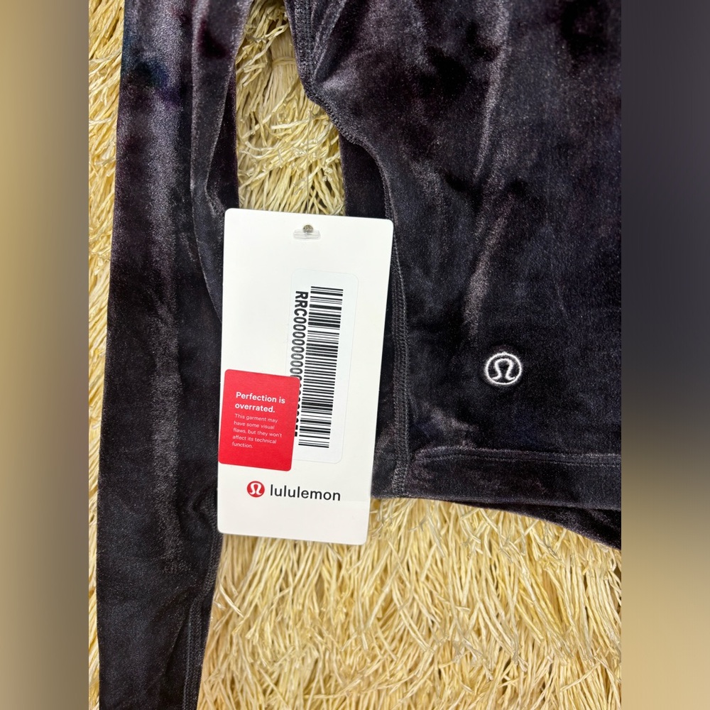 Lululemon✨NWT✨All Aligned Long Sleeve✨Crushed Velvet Interstellar Dark Grey✨4 - Picture 10 of 16
